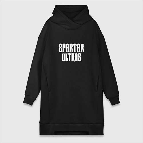 Женская толстовка-платье SPARTAK ULTRAS / Черный – фото 1