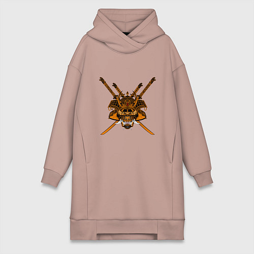 Женская толстовка-платье Sword Tiger / Пыльно-розовый – фото 1