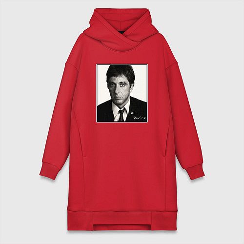 Женская толстовка-платье Аль Пачино Al Pacino / Красный – фото 1