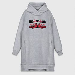 Женское худи-платье CM Punk AEW BITW, цвет: меланж