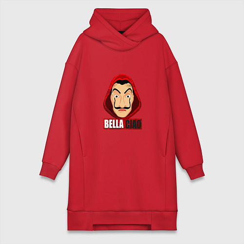 Женская толстовка-платье Белла Чао / Красный – фото 1