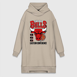 Женское худи-платье Chicago Bulls NBA, цвет: миндальный