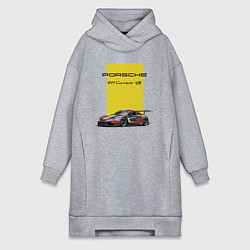 Женское худи-платье Porsche Carrera 4S Motorsport, цвет: меланж