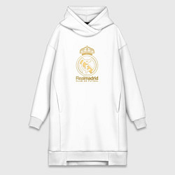 Женская толстовка-платье Real Madrid gold logo