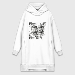 Женская толстовка-платье QR Love