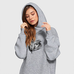 Женское худи-платье Adele лицо, цвет: меланж — фото 2