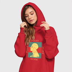 Женское худи-платье PUCCI GOLD ПУЧЧИ ЗОЛОТО, цвет: красный — фото 2