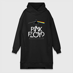 Женская толстовка-платье PINK FLOYD LOGO ПИНК ФЛОЙД