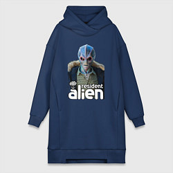 Женская толстовка-платье Resident alien