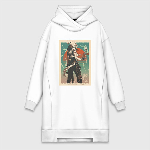 Женская толстовка-платье Jett art / Белый – фото 1