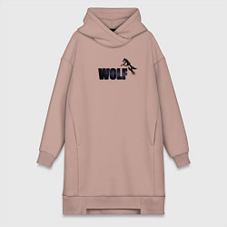 Женская толстовка-платье Wolf brand