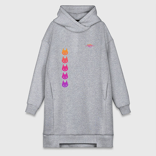 Женская толстовка-платье Stray: Gradient / Меланж – фото 1