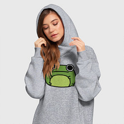 Женское худи-платье Frog Lucky, цвет: меланж — фото 2