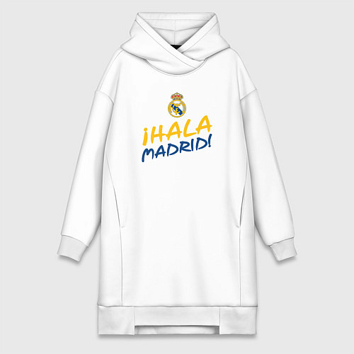 Женская толстовка-платье HALA MADRID, Real Madrid, Реал Мадрид / Белый – фото 1