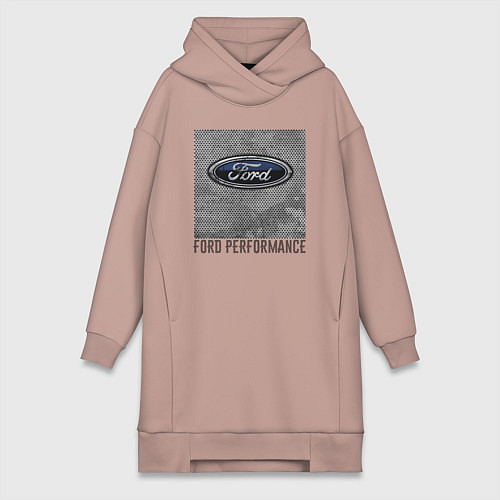 Женская толстовка-платье Ford Performance / Пыльно-розовый – фото 1