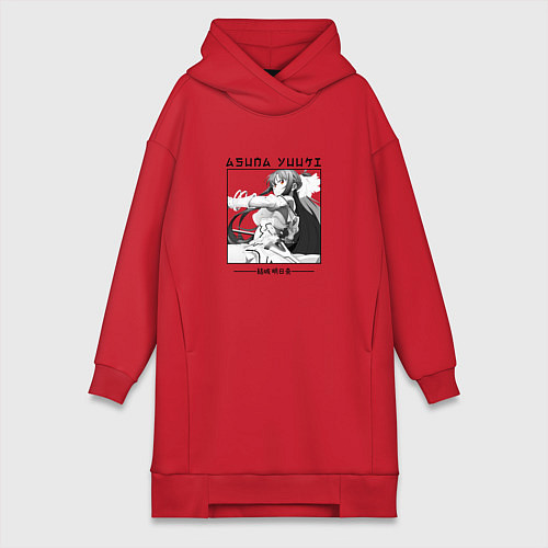 Женская толстовка-платье Мастера меча онлайн, Юки Асуна / Красный – фото 1