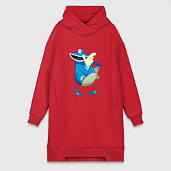 Женское худи-платье Globox Rayman Legends, цвет: красный