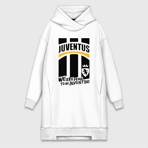Женская толстовка-платье Juventus Ювентус / Белый – фото 1