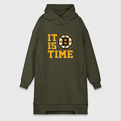 Женская толстовка-платье It Is Boston Bruins Time, Бостон Брюинз