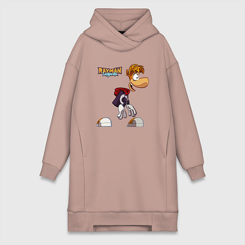 Женская толстовка-платье Rayman Legends Рэйман / Пыльно-розовый – фото 1