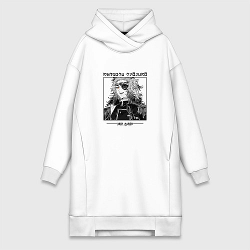 Женская толстовка-платье Кёджуро Ренгоку, Kimetsu no aiba / Белый – фото 1