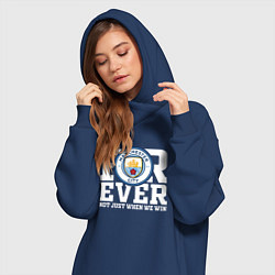 Женское худи-платье Manchester City FOREVER NOT JUST WHEN WE WIN Манче, цвет: тёмно-синий — фото 2