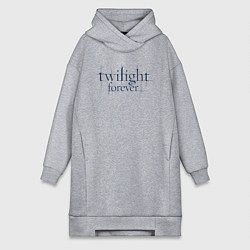 Женское худи-платье Logo Twilight, цвет: меланж