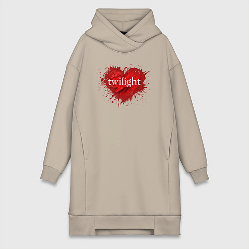 Женская толстовка-платье Vampire Heart / Миндальный – фото 1