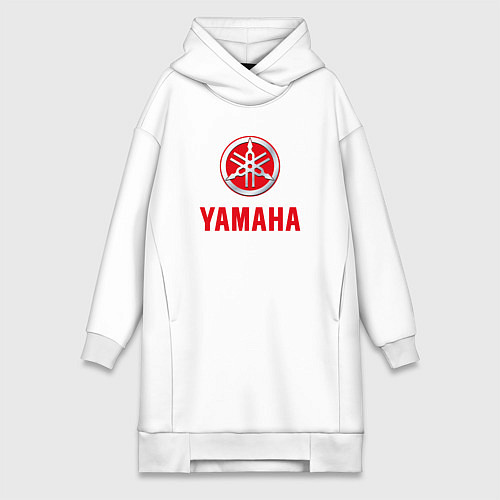 Женская толстовка-платье Yamaha Логотип Ямаха / Белый – фото 1