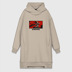 Женская толстовка-платье Танец Хяккимару