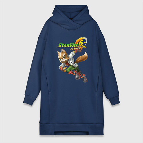 Женская толстовка-платье Star Fox Zero Nintendo Video game / Тёмно-синий – фото 1