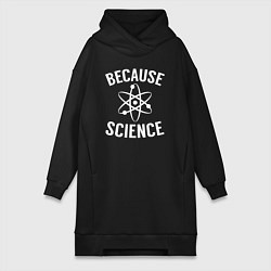 Женское худи-платье Atomic Heart: Because Science, цвет: черный