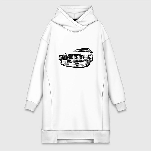 Женская толстовка-платье Auto BMW / Белый – фото 1