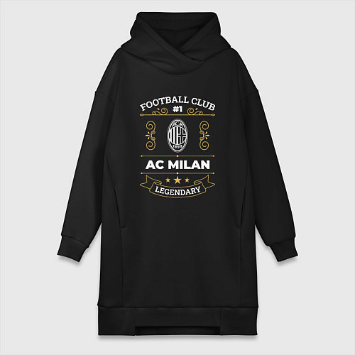 Женская толстовка-платье AC Milan - FC 1 / Черный – фото 1