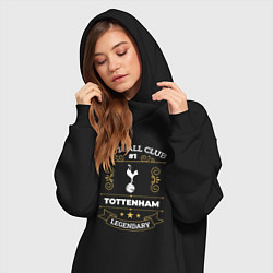 Женское худи-платье Tottenham - FC 1, цвет: черный — фото 2