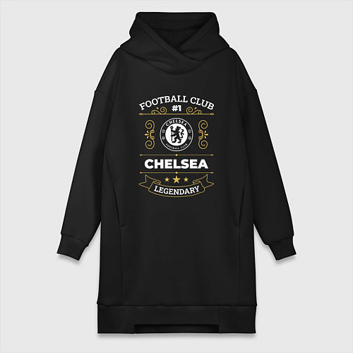 Женская толстовка-платье Chelsea FC 1 / Черный – фото 1