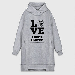 Женская толстовка-платье Leeds United Love Классика