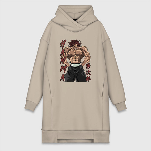 Женская толстовка-платье Ярость Юджиро / Миндальный – фото 1