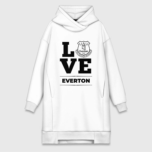 Женская толстовка-платье Everton Love Классика / Белый – фото 1