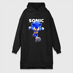 Женская толстовка-платье Sonic the Hedgehog 2022