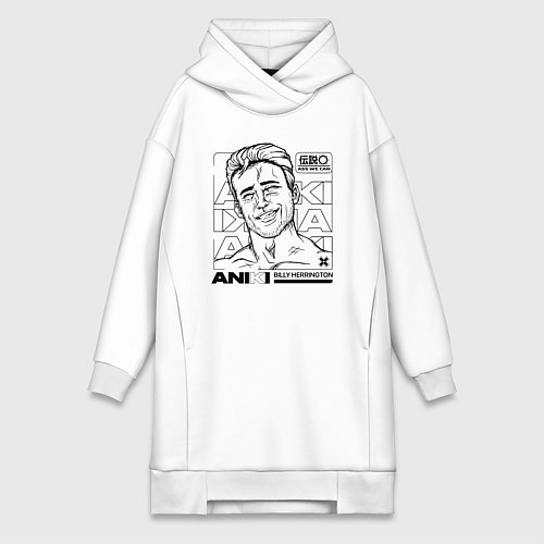 Женская толстовка-платье ANIKI BILLY HERRINGTON ASS WE CAN / Белый – фото 1