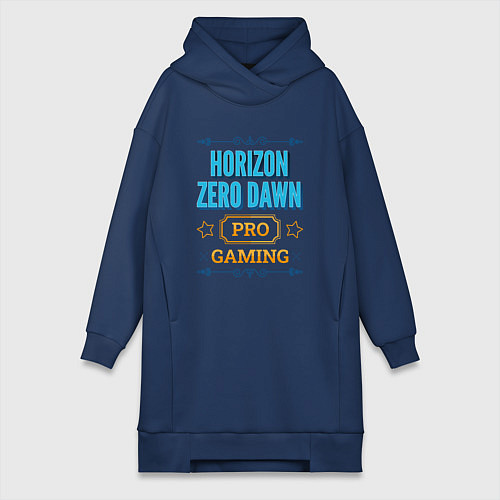 Женская толстовка-платье Игра Horizon Zero Dawn PRO Gaming / Тёмно-синий – фото 1