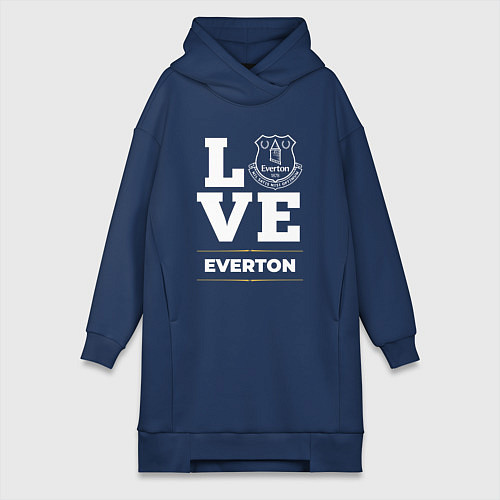 Женская толстовка-платье Everton Love Classic / Тёмно-синий – фото 1