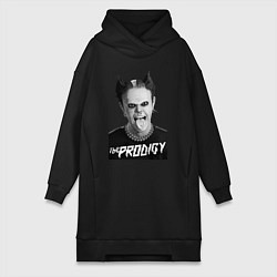 Женское худи-платье The Prodigy - firestarter, цвет: черный