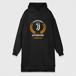 Женская толстовка-платье Лого Juventus и надпись Legendary Football Club