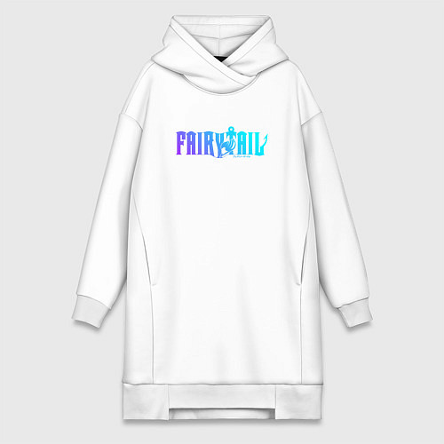 Женская толстовка-платье FAIRY TAIL NEON / Белый – фото 1