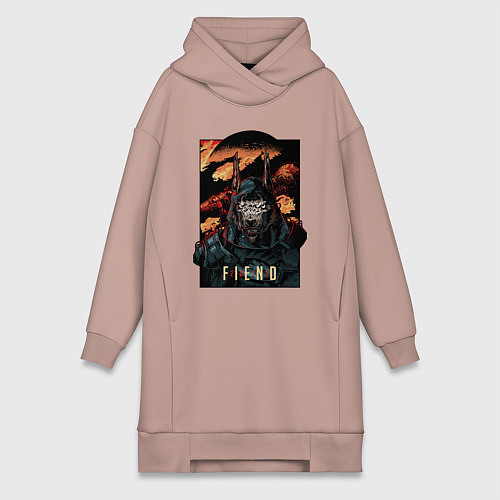 Женская толстовка-платье Curse Of Anubis / Пыльно-розовый – фото 1