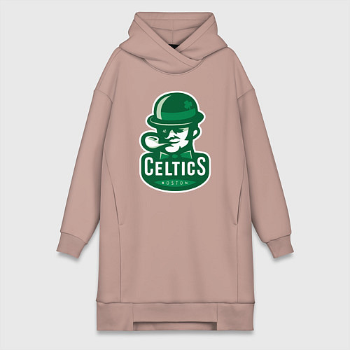 Женская толстовка-платье Celtics Team / Пыльно-розовый – фото 1