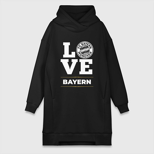 Женская толстовка-платье Bayern Love Classic / Черный – фото 1