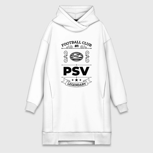 Женская толстовка-платье PSV: Football Club Number 1 Legendary / Белый – фото 1